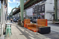 Parklet auf der Höhe Kaiserstraße 15